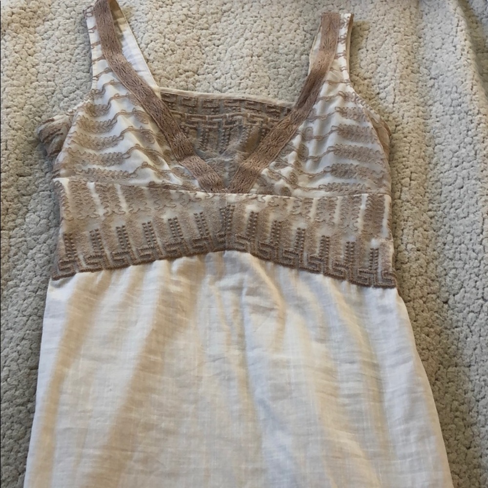 Cream/tan neutral dress - small